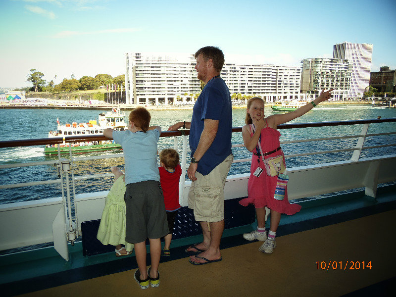 Leaving Sydney Harbour