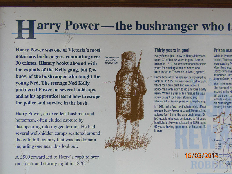Historical poster At Powers Lookout