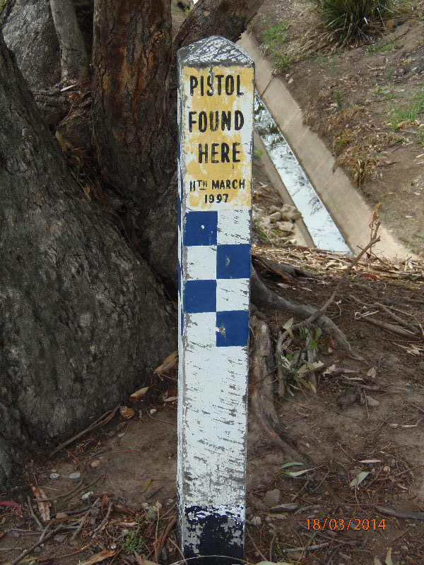 Site of pistol found from the siege