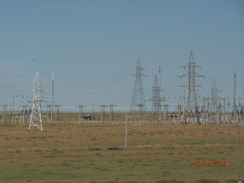 Power substation on the Gobi