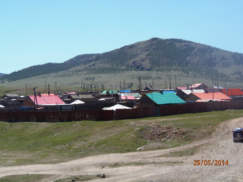 Colourful Mongolian rooves