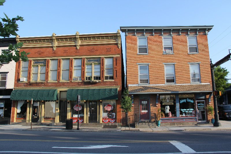 Historic buildings downtown Gettysburg