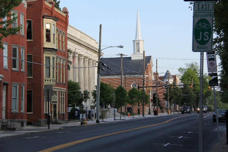 Historic buildings downtown Gettysburg