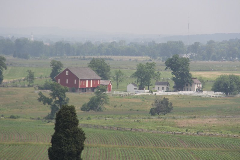 Gettysburg Battlefield Buildings not destroyed