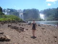 This is a swimming beach right under the falls