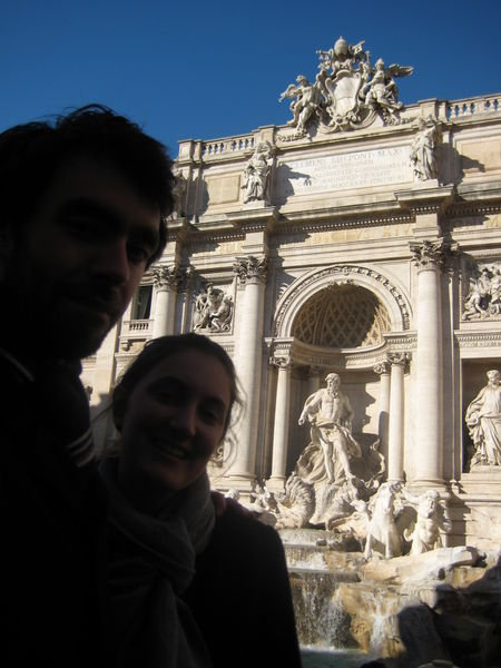 Us at the Trevi fountain