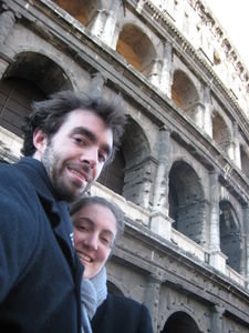 Pete and Triona at the Colosseum