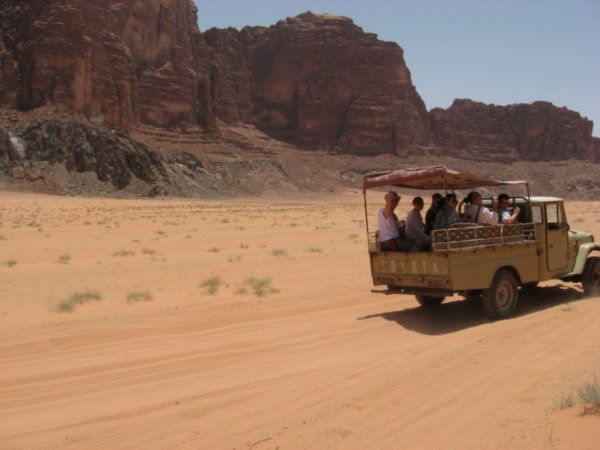 Wadi rum desert scenery
