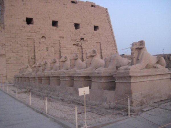 the entry to karnak temple