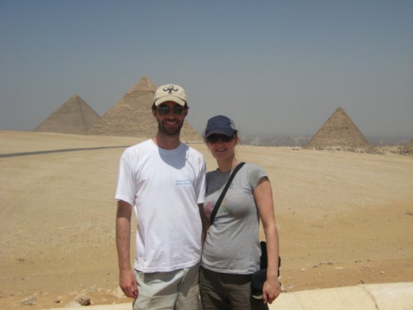 viewing point over the pyramids