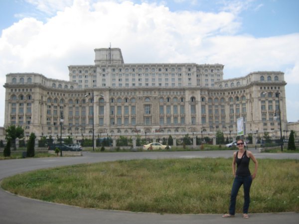 The palace of Parliament in Bucharest