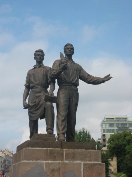Old soviet statues
