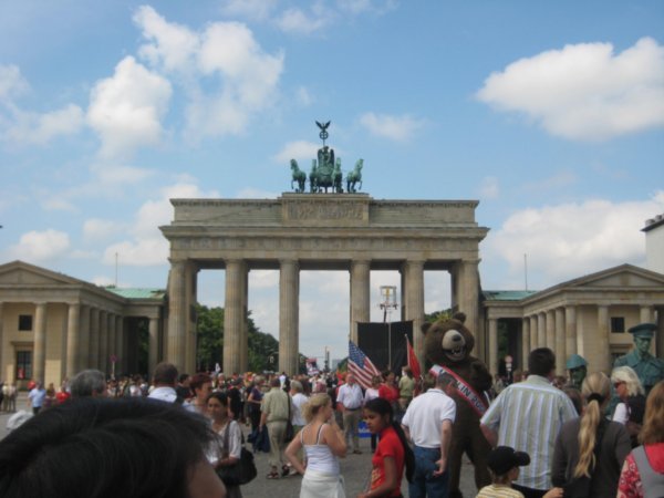 The Brandenburg gate.