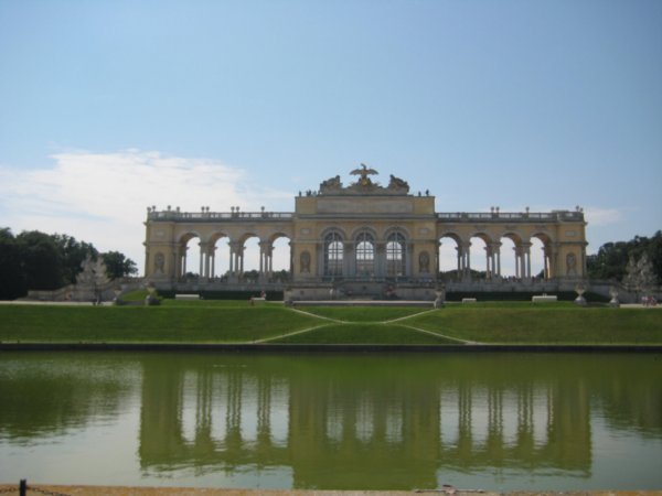 The gloriette monument in the palace gardens