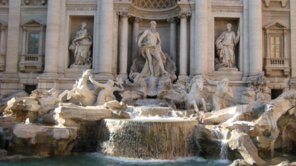 The trevi fountain