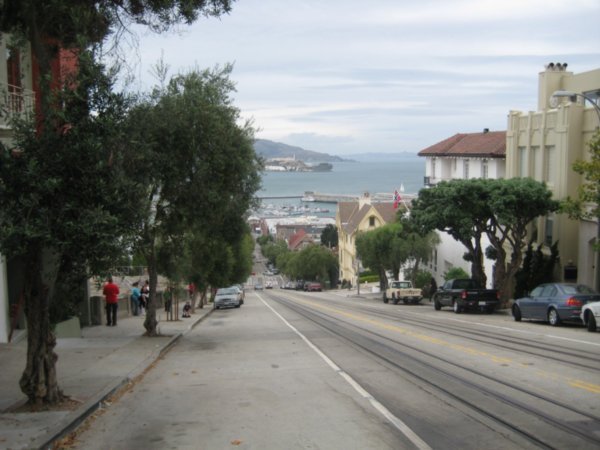 Steep hill of San Fransisco