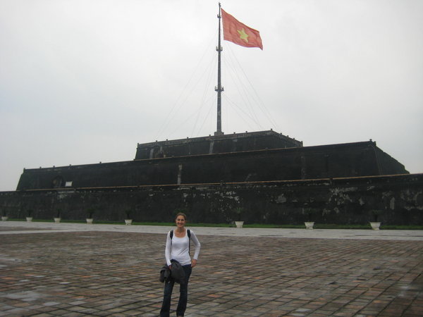 Triona in front of the Citadel