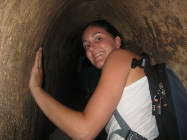 Triona in a Viet Com tunnel