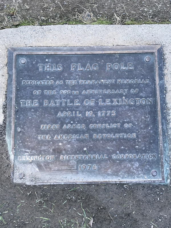 Flag Pole Plaque