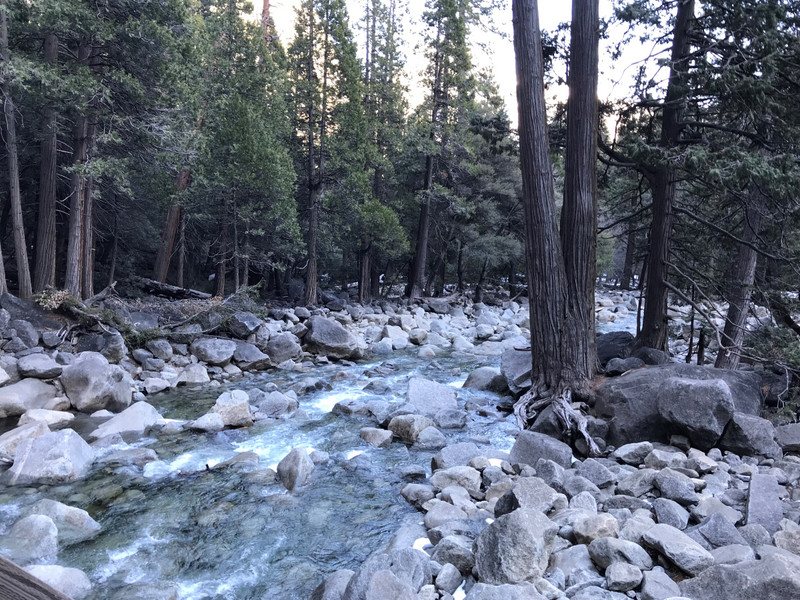 Stream at base of Yosemite Falls