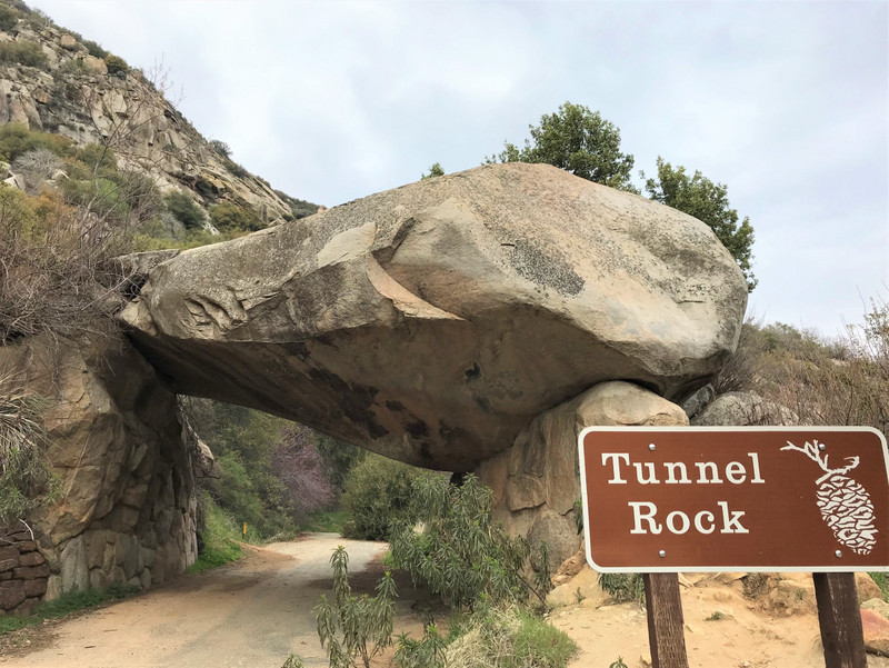 Tunnel Rock Near  Park Entrance