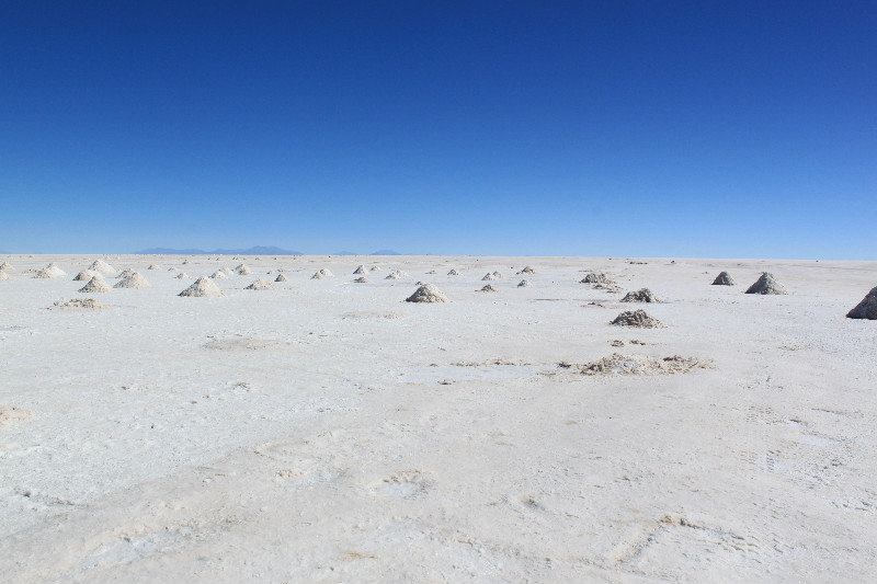 Mounds of salt ready for processing