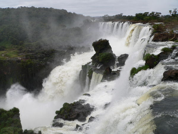 So much water arrives at Iguazu!