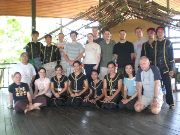 Our tour group with traditional dancers