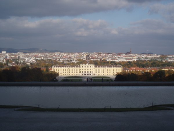 City view from Schonbrunn Palace