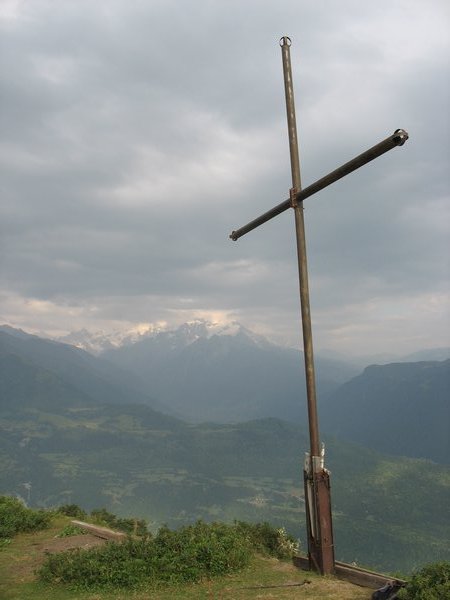 The Cross above Mestia