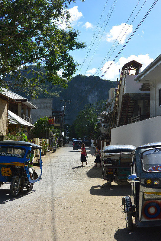Streets of Main El Nido Town