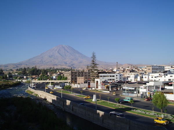 Arequipa with El Misti in the background