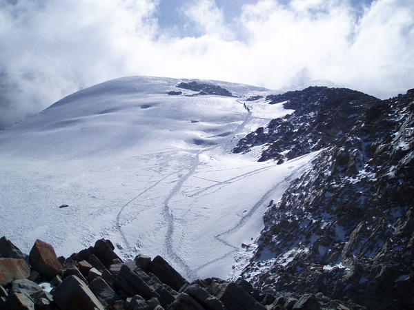 Huayna Potosi, first day; high camp (5200m)