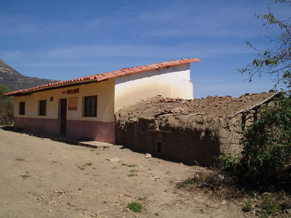 La Higuera: the building of school where Che Guevara was executed on 09 October 1967