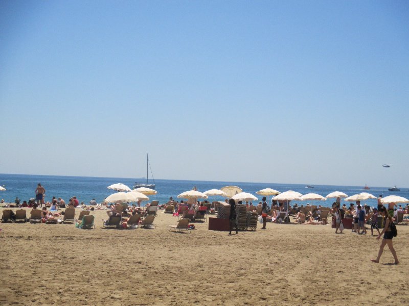 Barceloneta beach.