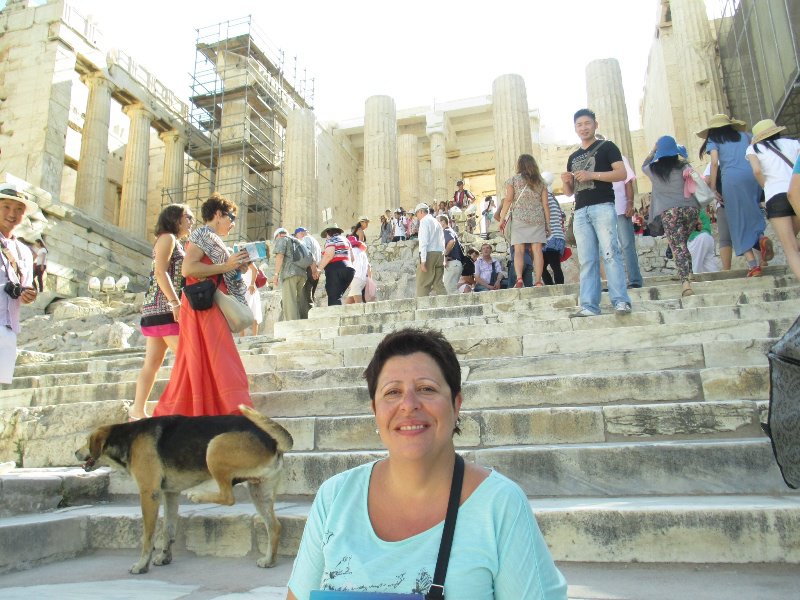 the propylaea with the dog