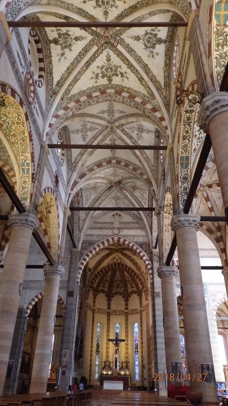 Beautiful ceiling of a church