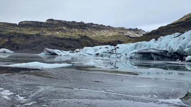Melting glaciers in Iceland