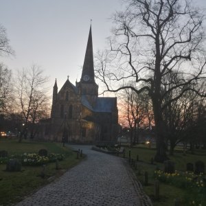 Church in Darlington at dawn