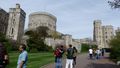 Windsor castle with the fortifications