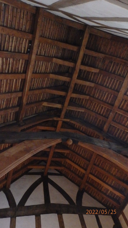Timber of the main hall of Barley House