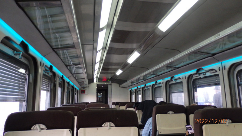 Train compartment from Cairo to Alexandria