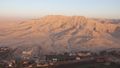Golden hue on the Valley of Kings