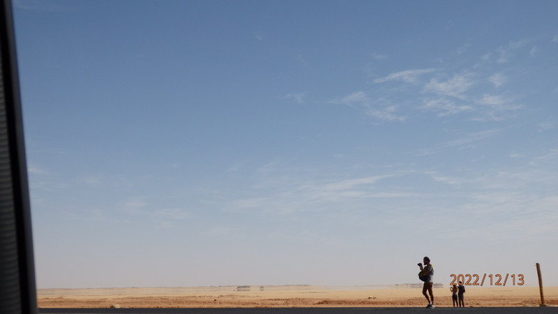 Mirage on Sahara desert 