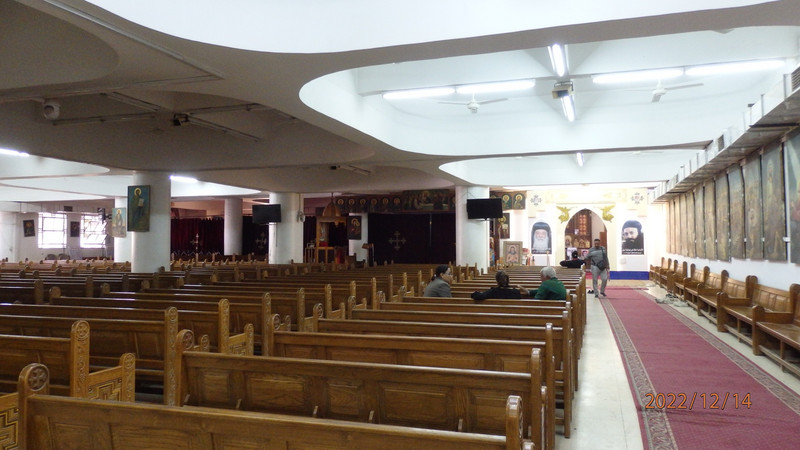 Inside Coptic church