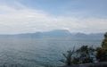 Lake Garda and Alps called Dolomites
