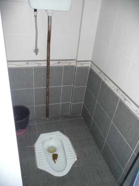My introduction to the Chinese squat toilet.