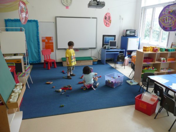 E's classroom...not as cozy as T's