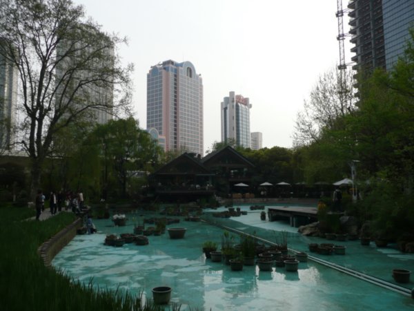 Jing'an park pond.
