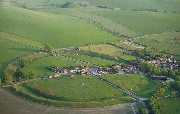 Avebury Circle from the above